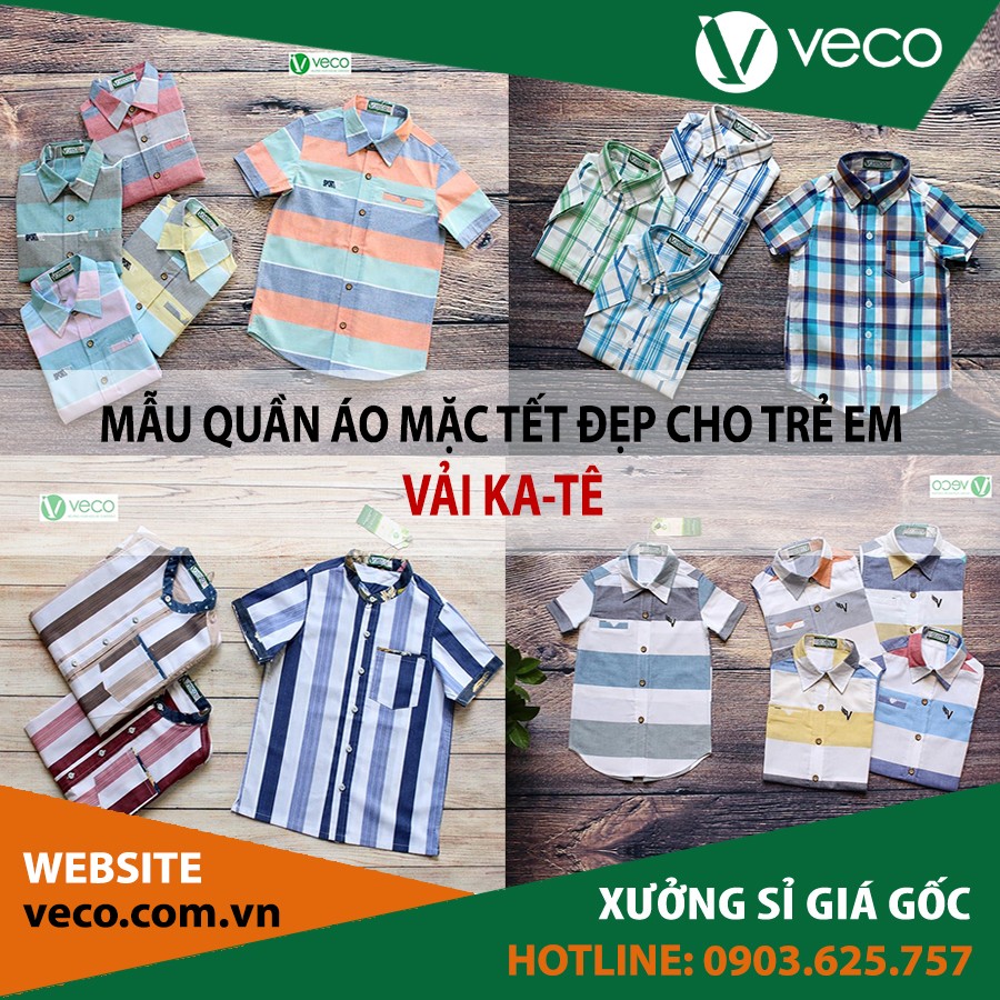 VECO-Địa chỉ lấy sỉ quần áo mặc Tết đẹp cho trẻ em